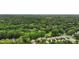 Stunning aerial view of a neighborhood surrounded by mature, lush trees at 1830 Alden Oaks Ln, Charlotte, NC 28270