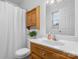 Bathroom featuring a vanity with a sink and white walls at 23 Redwood Ct, Alexander, NC 28601