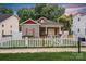 Charming home featuring a picket fence, red accent trim, and mature trees in a desirable neighborhood at 2723 Craddock Ave, Charlotte, NC 28208