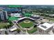 Beautiful aerial view of Truist Field, Romare Bearden Park, and Bank of America Stadium at 333 W Trade St # 1106, Charlotte, NC 28202