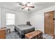 Neutral bedroom with a ceiling fan, large window, and a comfortable Sealy mattress at 4330 Rowell Rd, Lancaster, SC 29720