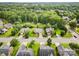 An aerial view of a neighborhood with tree lined streets and well maintained homes at 5707 Sustar Dr, Monroe, NC 28110