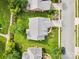 An aerial view of a home with a well maintained lawn and landscaping at 5707 Sustar Dr, Monroe, NC 28110
