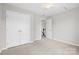 Neutral bedroom with a ceiling fan and closet at 6803 Augustine Way, Charlotte, NC 28270