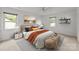 Spacious bedroom with modern furnishings, neutral colors, and natural light at 906 Wishing Well Ln, Charlotte, NC 28270