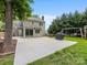 Backyard with a playground, grill, patio, and grassy area at 9908 Park Springs Ct, Charlotte, NC 28210