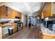Functional kitchen features wooden cabinets, and ample counter space at 121 C And C Ln, Mooresville, NC 28115