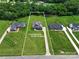 Aerial view of property at 174 Bellingshire Dr, Mt Ulla, NC 28125 highlighting the property lines at 174 Bellingshire Dr, Mt Ulla, NC 28125