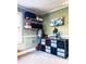 Cozy bedroom with open shelving and storage cubbies, perfect for organization and displaying personal items at 24007 Old Aquadale Rd, Albemarle, NC 28001