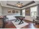 Entertaining game room with hardwood floors, natural light, and a foosball table at 314 Candella Dr, Matthews, NC 28104