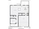Functional first floor plan with open living area, kitchen, study, porch and garage layout at 384 Speedway Pl, Concord, NC 28027