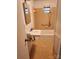 Small vintage bathroom with a tub/shower combo, sink, medicine cabinet and tiled walls at 423 Tot Dellinger Rd, Cherryville, NC 28021