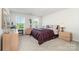 Inviting bedroom with bright windows, neutral walls, and a full-size bed with accent pillows at 4386 Oldstone Dr, Harrisburg, NC 28075