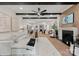 Inviting living area with hardwood floors, fireplace, and a comfortable seating arrangement at 6242 Creola Rd, Charlotte, NC 28270