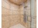Spa shower is equipped with a rain shower head, multiple jets, and sleek glass enclosure at 7301 Leharne Dr, Charlotte, NC 28270