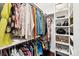 Organized walk-in closet with ample storage and shelving at 8618 Sam Dee Rd, Charlotte, NC 28215
