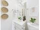 Charming bathroom with decorative elements, single vanity, and ample lighting at 9030 Gander Dr, Charlotte, NC 28277