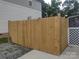 Newly installed wooden fence for added privacy and security in the backyard at 1017 W C St, Kannapolis, NC 28081