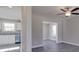 Open-concept living area with stylish gray flooring at 1017 W C St, Kannapolis, NC 28081