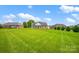 Aerial view of a brick house in a well maintained neighborhood at 116 Postell Dr, Statesville, NC 28625
