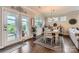 Cozy dining area with french doors leading to the back porch at 125 Rosebay Dr, Mooresville, NC 28117