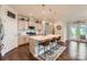 Modern kitchen with white cabinets, a center island with bar seating, and stainless steel appliances at 125 Rosebay Dr, Mooresville, NC 28117