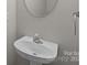 Bathroom pedestal sink offers a sleek and modern design at 12516 Hennigan Place Ln, Charlotte, NC 28214