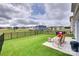 Large backyard with fenced in yard and outdoor seating at 150 Bezelle Ave, York, SC 29745