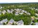 A lush, green residential neighborhood with a community pool and well-maintained homes under a clear blue sky at 15209 Loire Valley St, Charlotte, NC 28277