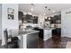Modern kitchen featuring stainless steel appliances, granite countertops, and a center island at 17231 Rider Wood Ln, Charlotte, NC 28278