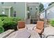 Backyard deck with comfortable seating and direct access to the home's exterior at 2619 Merion Hills Ct, Charlotte, NC 28269