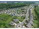 Aerial view of a neighborhood that shows a community pool and lush trees at 3009 Palm Dr, Fort Mill, SC 29715