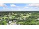 Expansive aerial view of a residential community with mature trees and a golf course at 3222 Player Ct, Salisbury, NC 28144