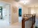 Upstairs hallway featuring neutral walls, carpet, and access to multiple rooms at 3537 Hornets Nest Way # 206, Charlotte, NC 28208