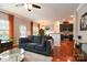 Inviting living room with hardwood floors and an open floor plan at 3537 Hornets Nest Way # 206, Charlotte, NC 28208