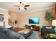 Cozy living room with a large flat-screen TV and comfortable seating at 3537 Hornets Nest Way # 206, Charlotte, NC 28208
