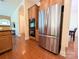 This kitchen features stainless steel appliances, hardwood floors, and built-in oven at 408 Presidio Dr, Rock Hill, SC 29732