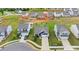 Aerial view of a well-maintained home with lush landscaping and a private driveway at 410 Apex Cir, Shelby, NC 28152