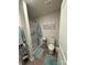 The bathroom includes a shower, toilet, and coordinating towels at 410 Apex Cir, Shelby, NC 28152