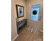 Stylish entryway featuring a console table, decorative mirror, and modern accents at 410 Apex Cir, Shelby, NC 28152