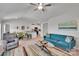 Inviting living area with comfortable seating and an open layout to the kitchen at 410 Apex Cir, Shelby, NC 28152