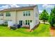 A cozy backyard with a patio and comfortable seating, perfect for relaxing and entertaining outdoors at 4107 Park South Station Blvd, Charlotte, NC 28210