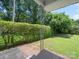 View of a green backyard with a partial view from the porch area at 427 E 12Th Ave, Gastonia, NC 28054