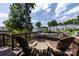Outdoor deck featuring comfortable seating provides a relaxing space for outdoor living and enjoying neighborhood views at 528 Wakefield Dr # A, Charlotte, NC 28209