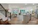 Spacious kitchen with an island and open access to the dining area at 8042 Saluda Dr, Charlotte, NC 28269