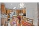 Large kitchen with wood cabinets, a center island and breakfast table for eating at 8918 Beach Bluff Ct, Sherrills Ford, NC 28673