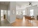 Open-concept floor plan featuring hardwood flooring and easy access to living areas at 1315 East Blvd # 225, Charlotte, NC 28203