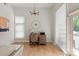 Bright office space features hardwood floors, a large window, and comfortable seating, ideal for working from home at 1315 East Blvd # 225, Charlotte, NC 28203