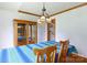 Dining room featuring a decorative china cabinet and a Tiffany-style light fixture at 1636 Springwinds Dr, Rock Hill, SC 29730
