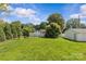 Spacious and well-maintained backyard with green grass and mature trees at 2000 Townsend Ave, Charlotte, NC 28205